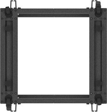 Produktbild Lanberg OPEN RACK 19 12U 600X600-1100 REGULOWANY CZARNY (10.86 HE, 19 Zoll Rack)