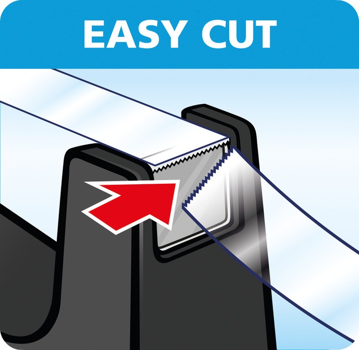 Image du produit tesa Dévidoir de ruban adhésif EASY CUT SMART pour tables, avec technologie antidérapante, 4 rouleaux de