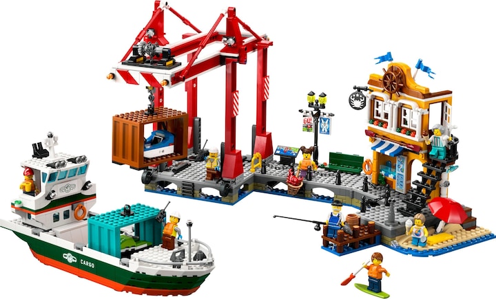 Produktbild LEGO Hafen mit Frachtschiff (60422, LEGO City)