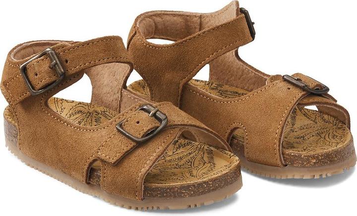 Actual product image La Redoute Collections Leather sandals with buckle (24)