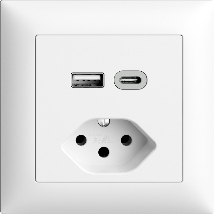 Feller EdizioDue Kleinkombi USB / Typ 13