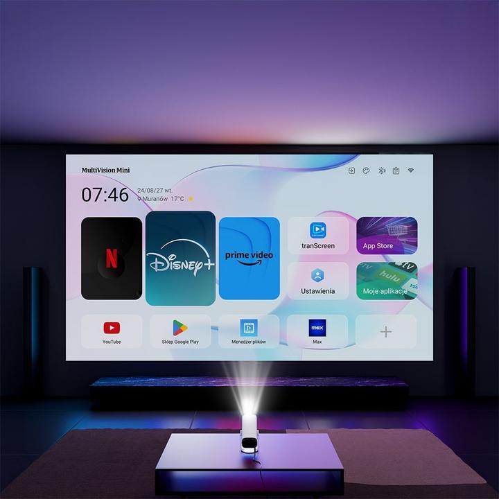 Actual product image Manta PMA202A24 MultiVision Mini Smart Projector (HD, 250 lm)