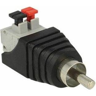 Thumbnail - Delock Terminalblock RCA Stecker (Klinkenadapter), Audio Adapter, Schwarz, Grau