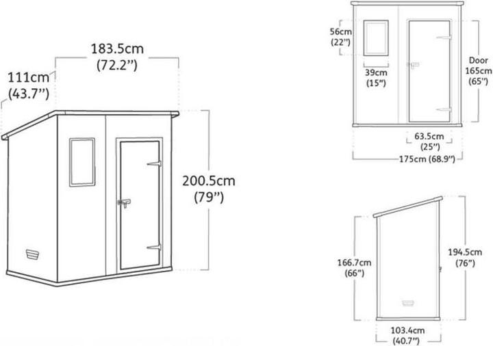 Produktbild Keter Manor Pent 6x4