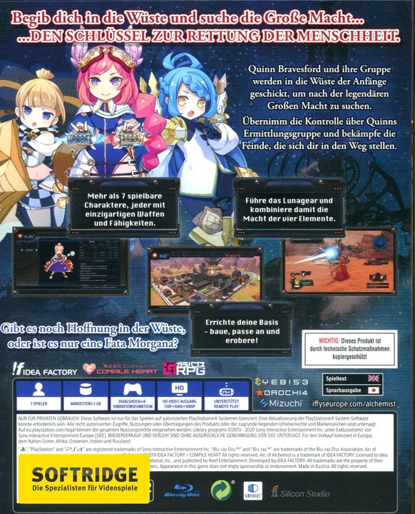 Actual product image Idea Factory Arc of Alchemist (PS4, EN)
