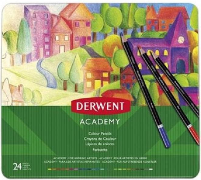 Derwent Academy Colour Pencil Tin (24x)