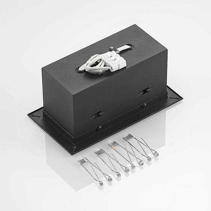 Actual product image Arcchio Taneja recessed luminaire, two-flame, black (GU10)