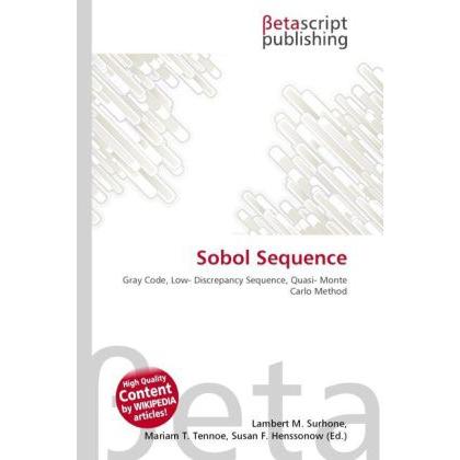 Sobol Sequence, Fachbücher von Lambert M. Surhone, Miriam T. Timpledon, Susan F. Marseken