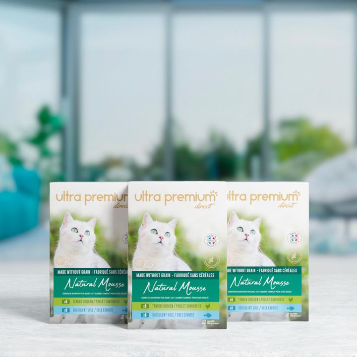 Image du produit Ultra Premium Direct Natural Mousse (Senior, Adulte, Chiot + chaton, 12 pcs, 1020 g)