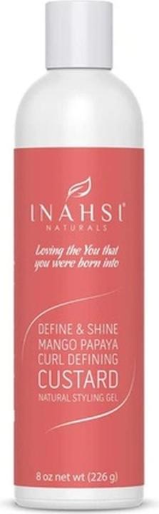 Actual product image Inahsi Define & Shine Mango Curl Defining Custard Styling Gel 8oz 226g