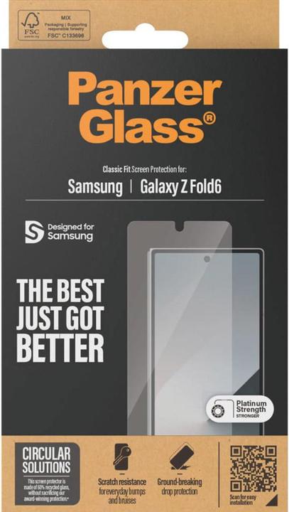 Produktbild PanzerGlass Classic Fit (1 Stück, Samsung Galaxy Z Fold6)