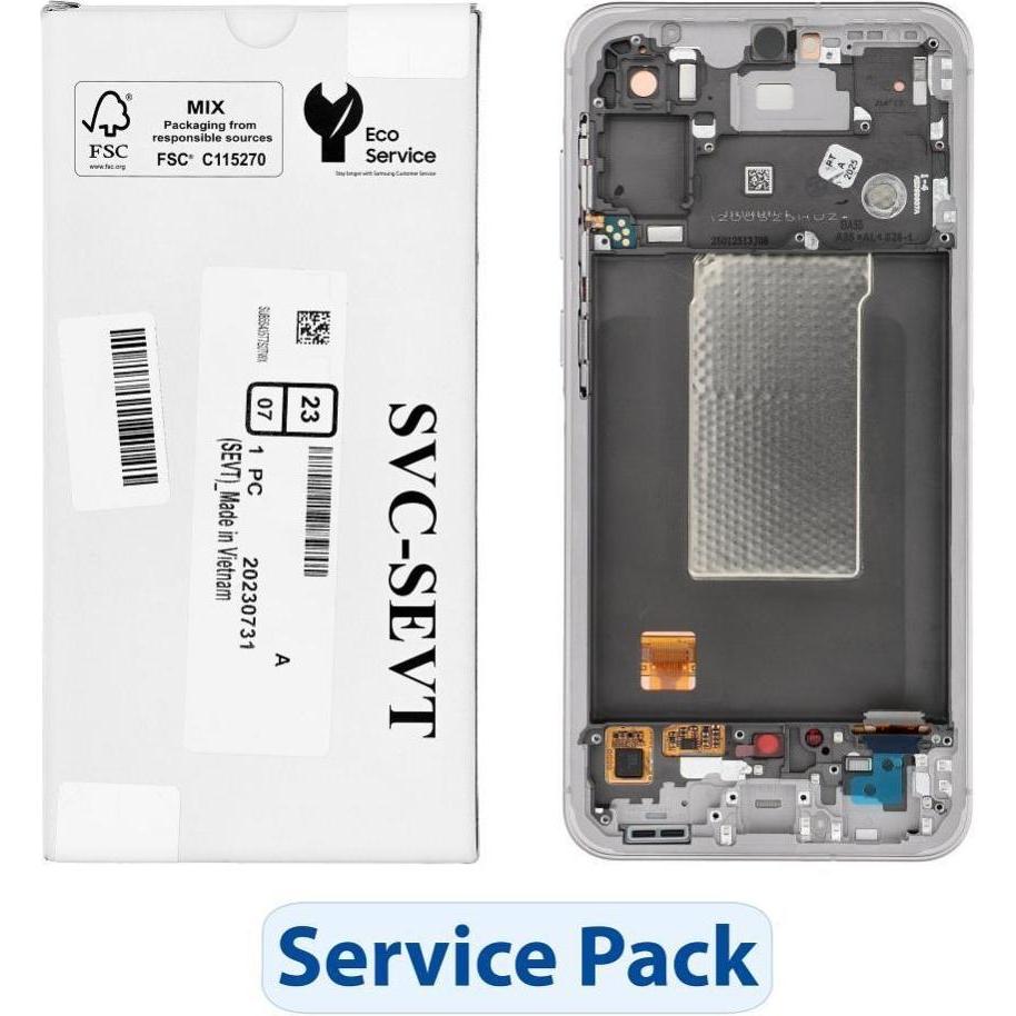 Samsung LCD display! ServicePack LCD Display for A56 5G A566B Pink GH82-36829D (Display), Mobilgerät