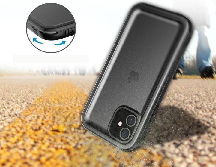 Produktbild Tech Technologija apsaugota DĖKLAS technologija apsaugota ekrano dėžutė IP68 Apple iPhone 14 Juodas (Apple iPhone 14)
