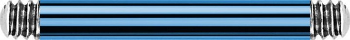 Produktbild Star Piercing Barbell-Stab hellblau (ohne Messing, Titan G23)