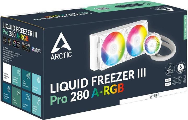 Actual product image Arctic Liquid Freezer III Pro 280 A-RGB (White)