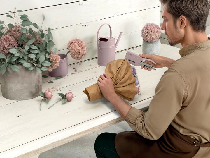 Immagine prodotto Rapid Cucitrice Classic K1 Retro Strawberry Cream, rosa (50 lamelle)