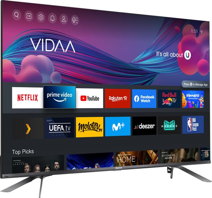 Produktbild Hisense 50E76GQ Fernseher (50 Zoll) Ultra HD Smart-TV WLAN, Titan (50", QLED, 4K, 2021)
