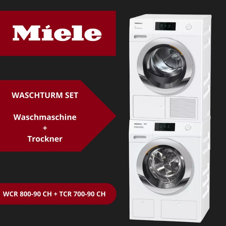 Actual product image Miele WCR 800-90 CH (9 kg, Right, CH plug)