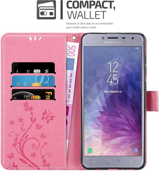 Produktbild Cadorabo Flower Book Cover (Samsung Galaxy J4 (2018))