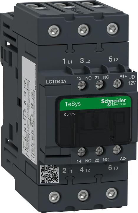 Actual product image Schneider Electric ELVK contactor, 3P,40A 18,5kW AC3 12Vdc