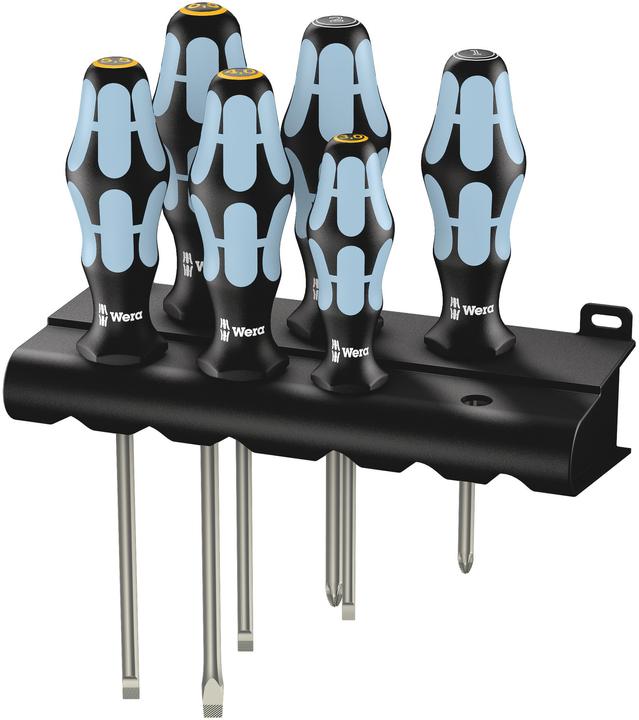 Produktbild Wera 3334/3355/6 Rack (Pozidriv-Kreuzschlitz (PZ), Schlitz)