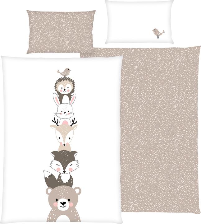 Actual product image Herding Kinder-Wendebettwäsche "Woodland Crew"