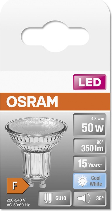 Produktbild Osram Led Star Par16 (GU10, 4.50 W, 345 lm, 1 x, F)