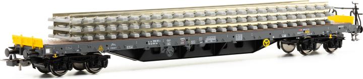 Image du produit Piko SBB Flachwg. Bauzug CH-SBB I beladen mit Betonschwellenstapel Ep VI (Voie VI)