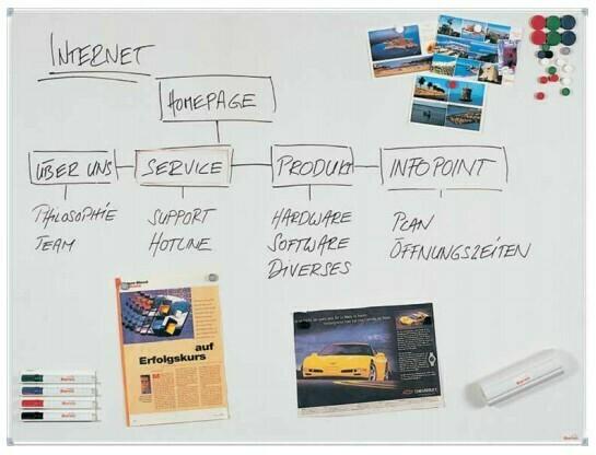Produktbild Berec Weisswandtafel Businessline-Profil (200 x 120 cm)