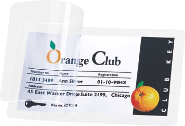 Actual product image Self-laminating cards (A7, 10 Piece, 75 µm)