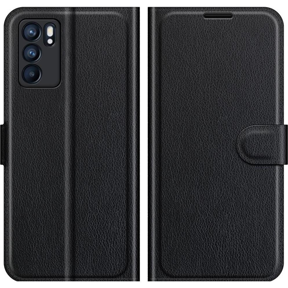 Thumbnail - Screenguard Oppo Reno6 5G Leather Guard Lederhülle (Oppo Reno 6 5G), Smartphone Hülle, Schwarz