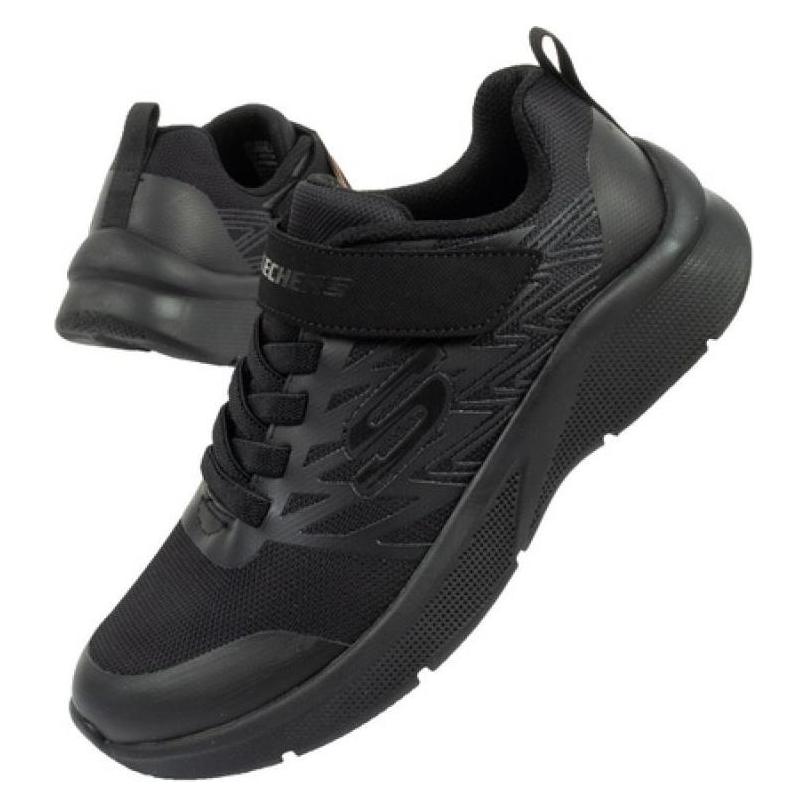 Skechers, Mädchen, Sneakers, Microspec Texlor 403770L-Bbk - 33, Schwarz, (33)