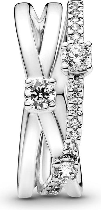 Immagine prodotto Pandora Anello triplo scintillante (52, 925 Argento)