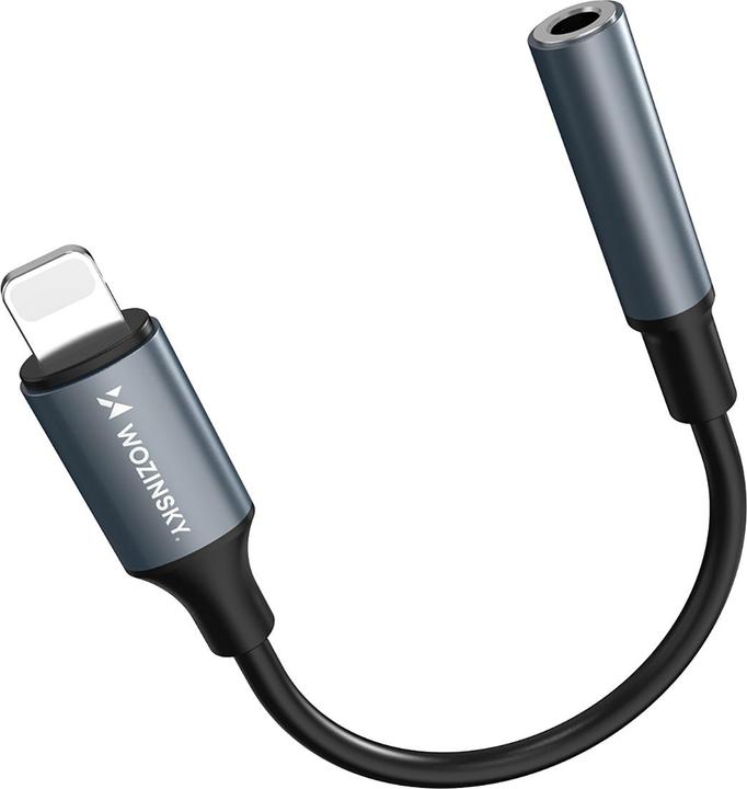 Produktbild Wozinsky WALJ-01 Lightning Adapter - 3,5-mm-Minibuchse - Schwarz (Lightning, 3.5mm Klinke)