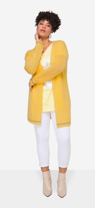 Produktbild Miamoda Strickjacke, Glitzer-Bündchen, offene Form, Langarm (56)