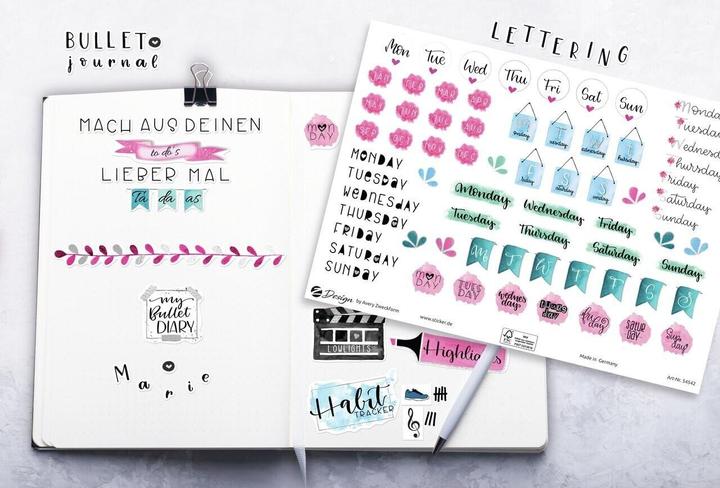 Produktbild Avery Lettering Sticker (136 Sticker)