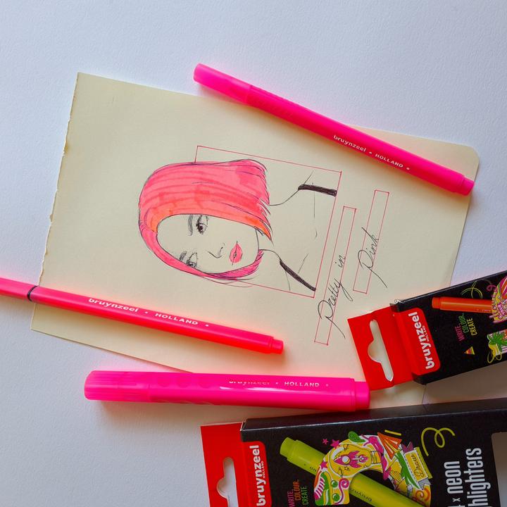 Produktbild Bruynzeel Filzstifte Neon 4 Farben (4x)