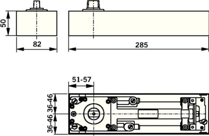 Image du produit Dormakaba Ferme-porte au sol DORMA BTS 75 V, sans (Intérieur)