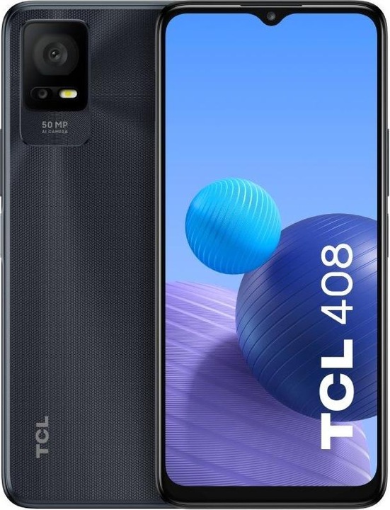 Actual product image TCL 408 (64 GB, Gravity grey, 6.60", Dual SIM, 50 Mpx, 4G)