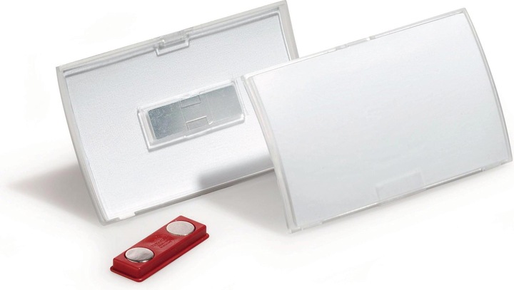 Actual product image Durable Click Fold name tag with magnet