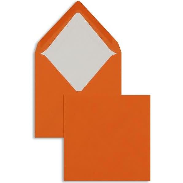 Blanke, Briefumschlag, Briefumschläge 164x164mm 100g/qm gummiert VE=100 Stück orange (100 x)