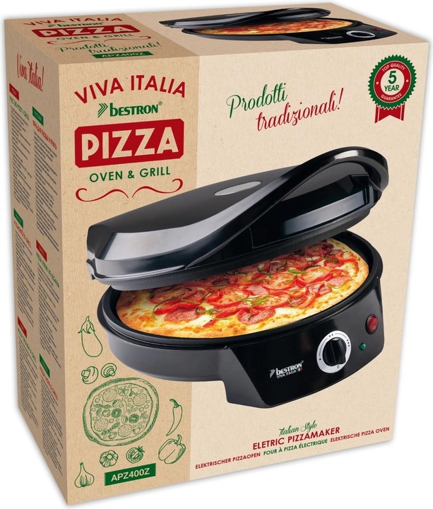 Actual product image Bestron Electric pizza oven