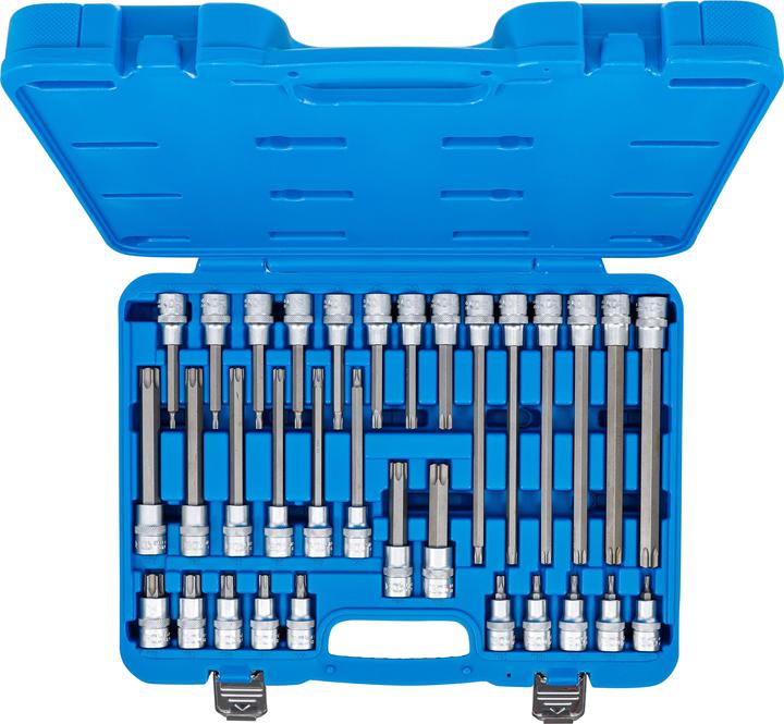 Actual product image BGS Bit Socket Set 12.5 mm (1/2") Drive T-Star (for Torx) 32 pcs.