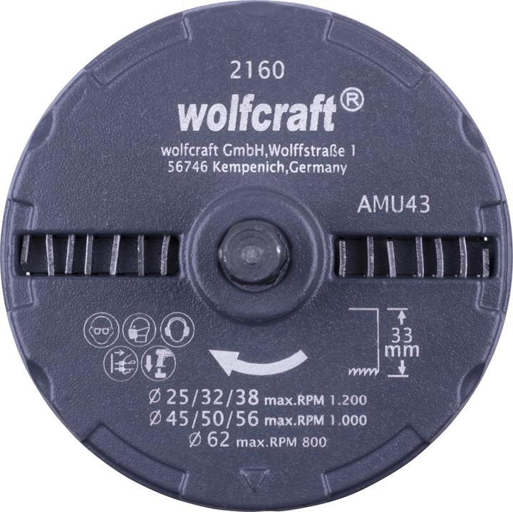 Image du produit wolfcraft wolfcraft 1 Standardlochsäge ø25,32,38,45,50,56,62 (25, 32, 38, 45, 50, 56, 62 mm)