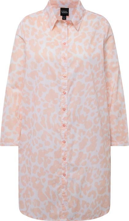 Produktbild Ulla Popken Longbluse, Leomuster, A-Linie, Hemdkragen, Langarm (56)