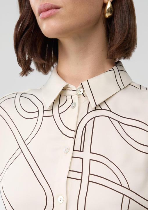 Immagine prodotto s.Oliver Bluse Gemusterte Longbluse aus Satin (46)