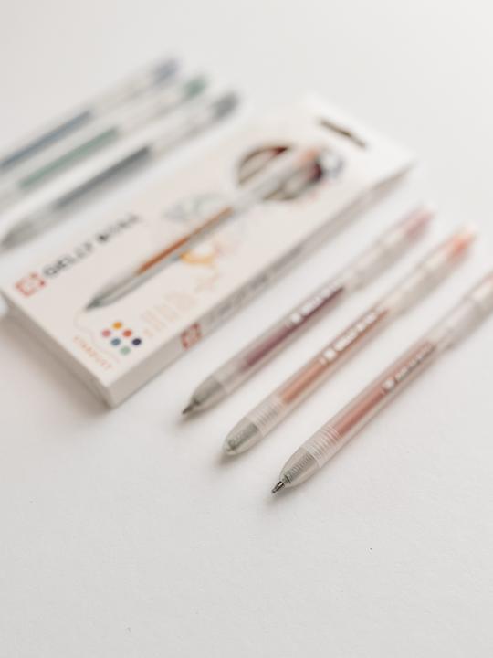 Productafbeelding Sakura Gelly Roll Retractable Classic Gelschreiber transparent 0,45 mm, Schreibfarbe: farbsortiert (Blauw, Groen, Lila, Oranje, Rood, Roze, 1x)