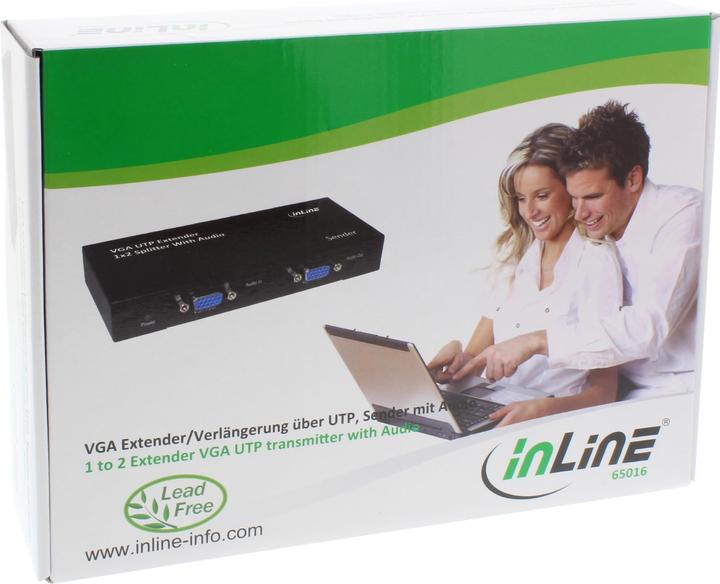 Produktbild InLine 1 zu 2 VGA Extender & Splitter über UTP