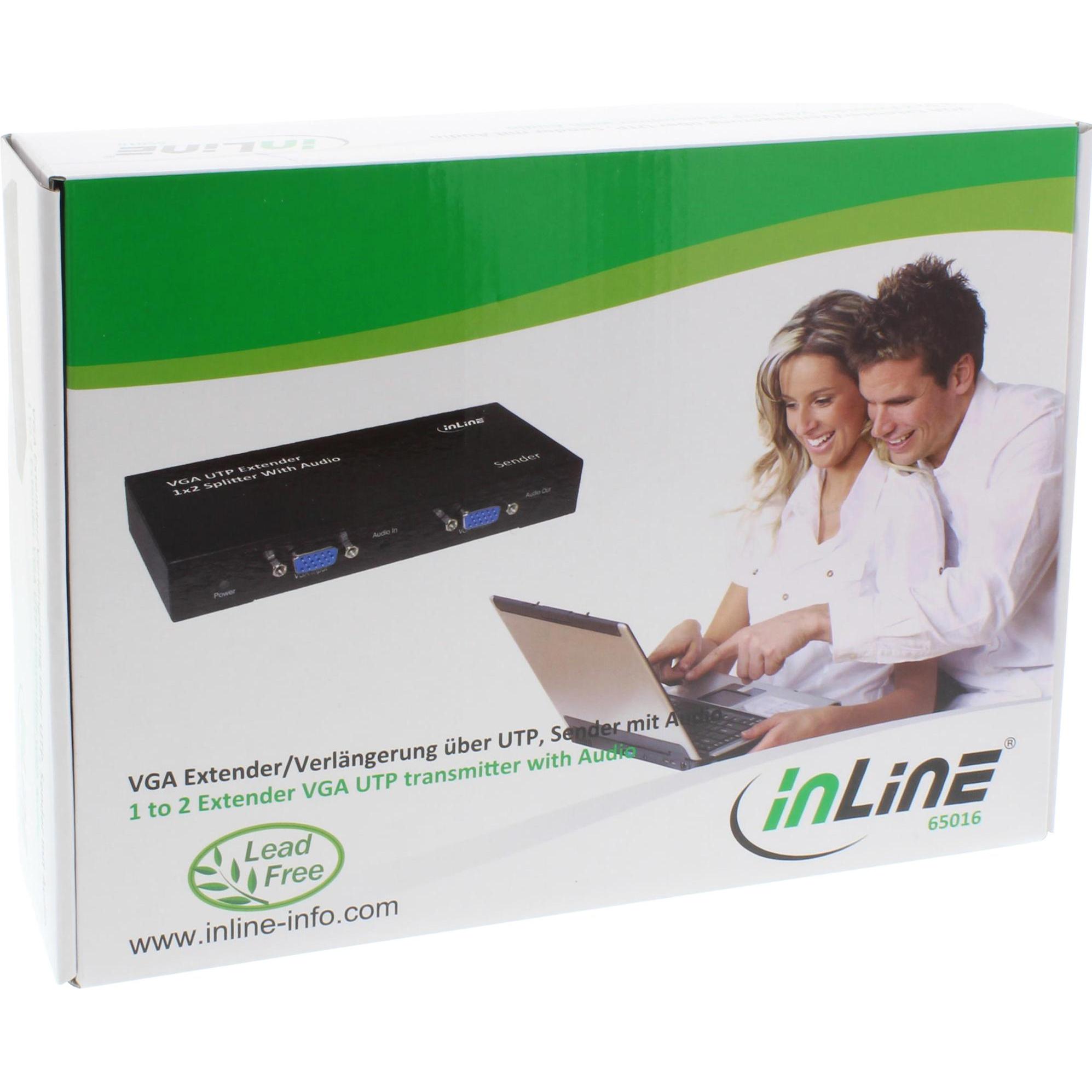 Thumbnail - InLine 1 zu 2 VGA Extender & Splitter über UTP, Switch Box