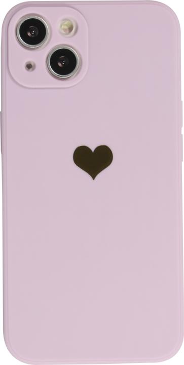 Actual product image PhoneLook Cover Silicone Mat Heart gold t (Apple iPhone 14)